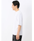 綿100% ロゴ刺繍 クルーネック半袖Tシャツ
