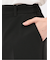ストレッチウォッシャブル ダブルクロス テーパードパンツ 黒(セットアップ可能)