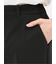ストレッチウォッシャブル ダブルクロス テーパードパンツ 黒(セットアップ可能)