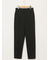 ストレッチウォッシャブル ダブルクロス テーパードパンツ 黒(セットアップ可能)