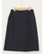 ストレッチウォッシャブル ダブルクロス Aラインスカート 紺(セットアップ可能)