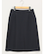 ストレッチウォッシャブル ダブルクロス Aラインスカート 紺(セットアップ可能)