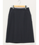 ストレッチウォッシャブル ダブルクロス Aラインスカート 紺(セットアップ可能)