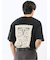 綿天竺 レース刺繍 クルーネック半袖Tシャツ