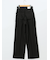 ストレッチ ワンタック ワイドパンツ
