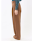 ストレッチ ワンタック ワイドパンツ