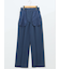 ストレッチ ワンタック ワイドパンツ