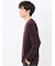 リンクスボーダージャガード クルーネック長袖Tシャツ
