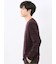 リンクスボーダージャガード クルーネック長袖Tシャツ