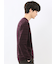 リンクスボーダージャガード クルーネック長袖Tシャツ