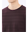 リンクスボーダージャガード クルーネック長袖Tシャツ