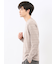 リンクスボーダージャガード クルーネック長袖Tシャツ