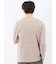 リンクスボーダージャガード クルーネック長袖Tシャツ