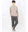 リンクスボーダージャガード クルーネック長袖Tシャツ