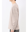 リンクスボーダージャガード クルーネック長袖Tシャツ