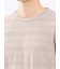 リンクスボーダージャガード クルーネック長袖Tシャツ