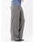 ストレッチ ワンタック ワイドパンツ