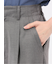 ストレッチ ワンタック ワイドパンツ