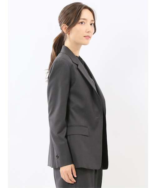 730 épine グレー プリーツ フリル ジャケット epine エピヌ プリーツフリルジャケット グレー