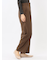 ストレッチ ワンタック ワイドパンツ