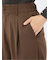 ストレッチ ワンタック ワイドパンツ