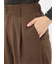 ストレッチ ワンタック ワイドパンツ