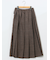 ストレッチウォッシャブル グレンチェック柄 プリーツスカート