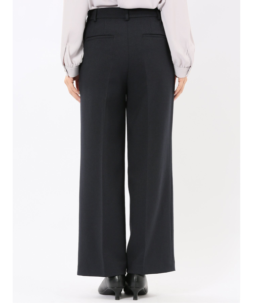 ストレッチウォッシャブル ノーカラージャケット＋セミワイドパンツ