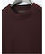ウェーブジャガード モックネック長袖Tシャツ