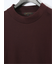 ウェーブジャガード モックネック長袖Tシャツ