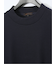 ウェーブジャガード モックネック長袖Tシャツ