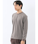 マルチボーダー クルーネック長袖Tシャツ