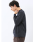 マルチボーダー クルーネック長袖Tシャツ