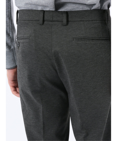 ストレッチウォッシャブル ニットジャガード ノータックスラックス