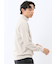 ウォッシャブル ブークレ ハーフジップニット