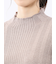 ハンドウォッシャブル ラメリブ ハイネック ニットプルオーバー