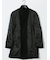 尾州ウール混 スタンドカラーコート カルゼ