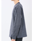 裏起毛ヘリンボン 浅Vネック長袖Tシャツ