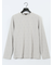 アーガイルジャガード クルーネック長袖Tシャツ