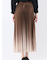 グラデーションプリーツ ロングスカート