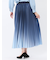 グラデーションプリーツ ロングスカート