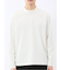 リンクスジャガード モックネック長袖Tシャツ
