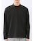 リンクスジャガード モックネック長袖Tシャツ