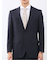 ストレッチウォッシャブル スリムフィット 2ボタン2ピーススーツ 組織紺