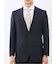 ストレッチウォッシャブル スリムフィット 2ボタン2ピーススーツ 組織紺