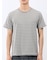 ストレッチ ボーダー クルーネック 半袖 Tシャツ