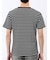ストレッチ ボーダー クルーネック 半袖 Tシャツ