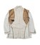 【大きいサイズ】グランバック/GRAND-BACK ストライププリントニット 2ボタンジャケット  