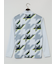 【大きいサイズ】ビバハート/VIVA HEART 3D千鳥 モックネック 長袖Tシャツ