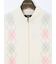 【大きいサイズ】グランバック/GRAND-BACK カシミヤ100% フルジップ ニットベスト